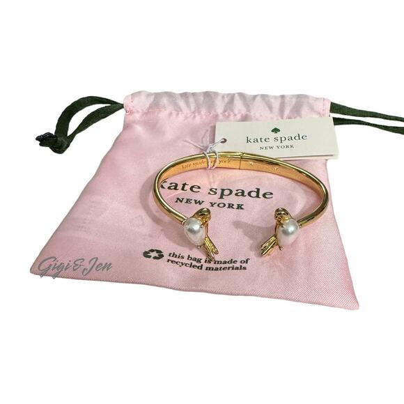 Kate Spade Spring Scene Bird Cuff Bracelet - Picture 1 of 6